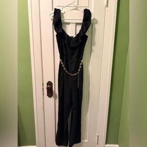ALI & JAY Black Jumpsuit with Gold Accent